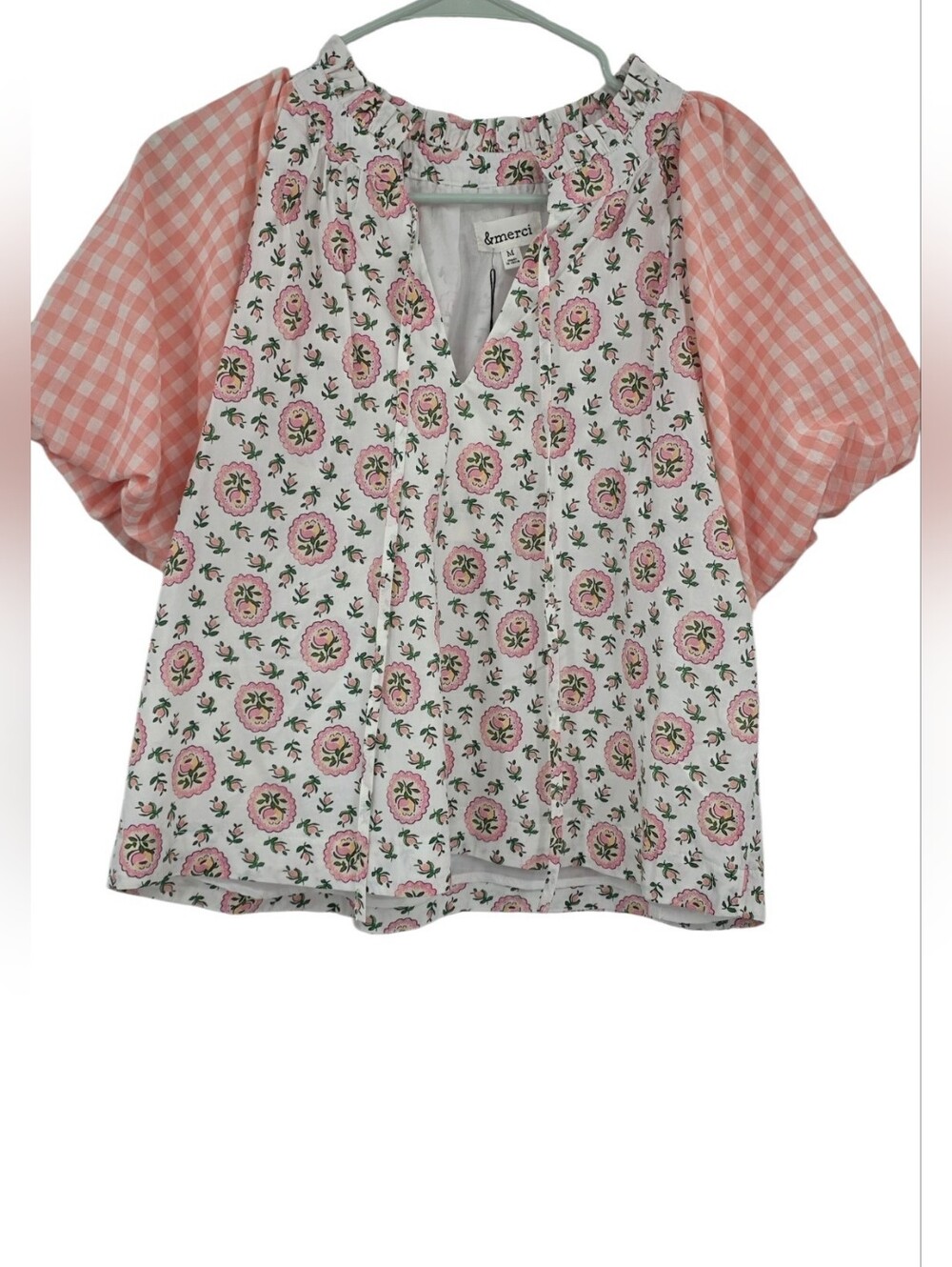 New &Merci Floral Blouse Medium